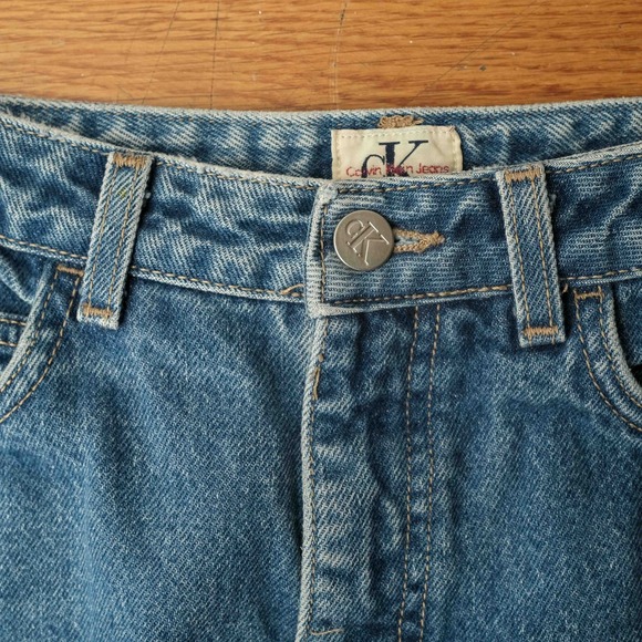 Vintage 90s Calvin Klein Original Straight Light Wash Denim Jeans‎ Women's Sz 10 - Picture 4 of 12